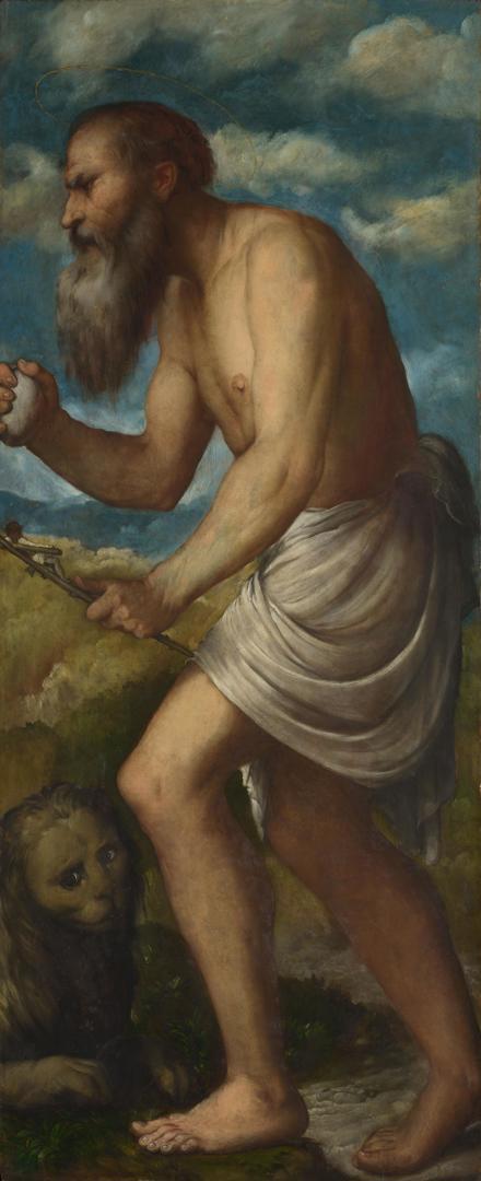 Saint Jerome by Girolamo Romanino