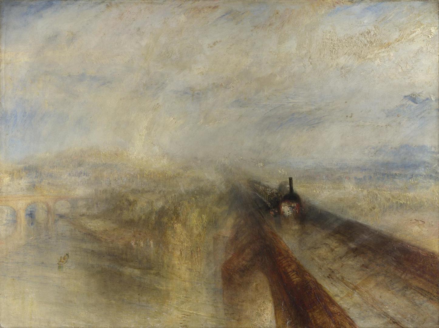 Rain, Steam, and Speed - The Great Western Railway by Joseph Mallord William Turner