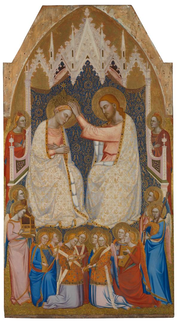 The Coronation of the Virgin: Central Main Tier Panel by Jacopo di Cione and workshop