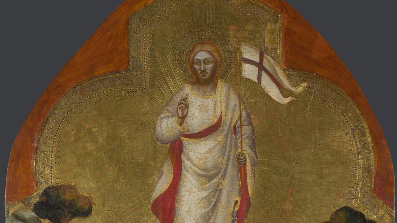 Jacopo di Cione and workshop, 'The Resurrection: Upper Tier Panel', 1370-1