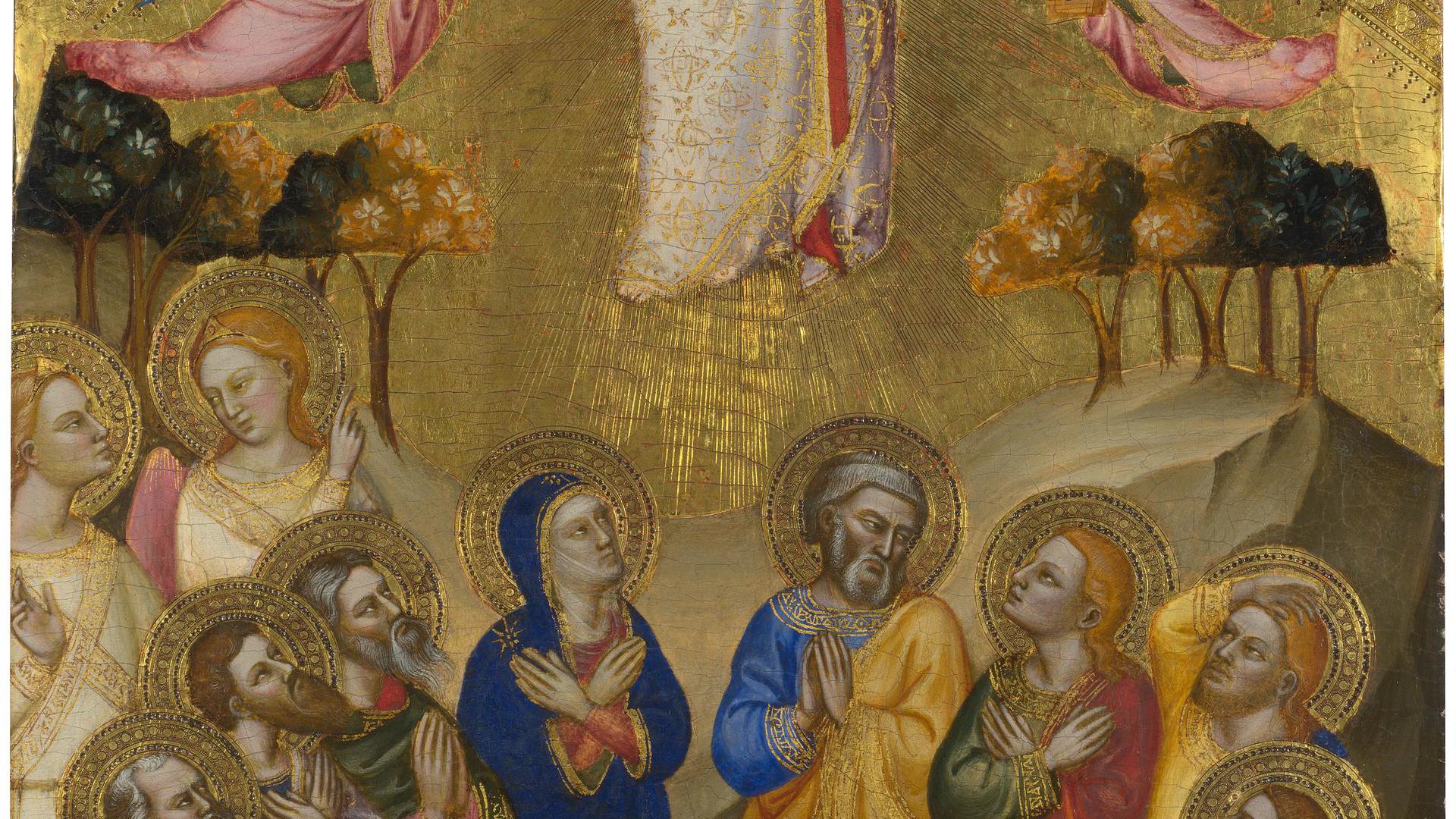 The Ascension: Upper Tier Panel by Jacopo di Cione and workshop
