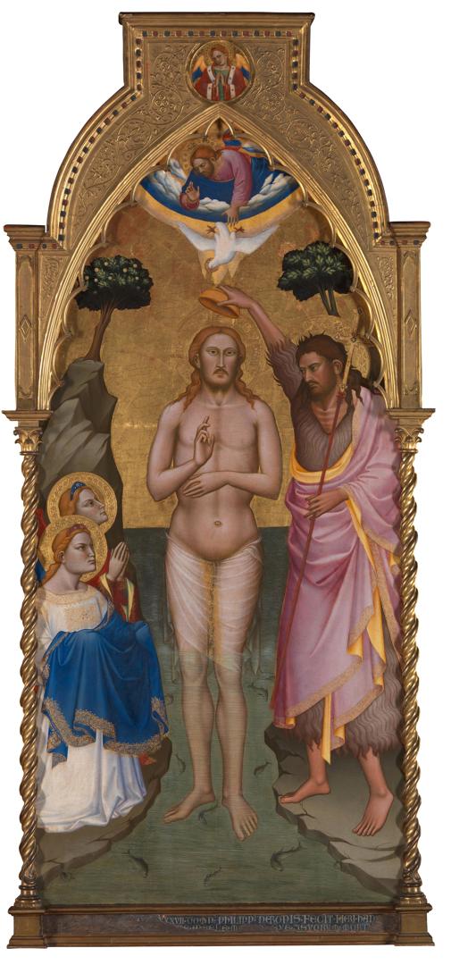 The Baptism of Christ: Main Tier Central Panel by Niccolò di Pietro Gerini