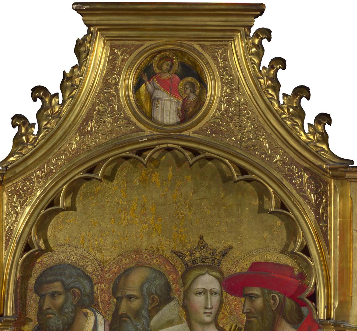Saints Raphael and Tobias: Roundel above Right Panel by Giovanni dal Ponte