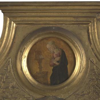 The Annunciate Virgin: Frame Roundel (right)