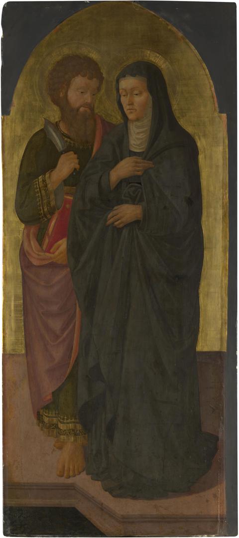 Saint Bartholomew and Saint Monica by Zanobi Machiavelli