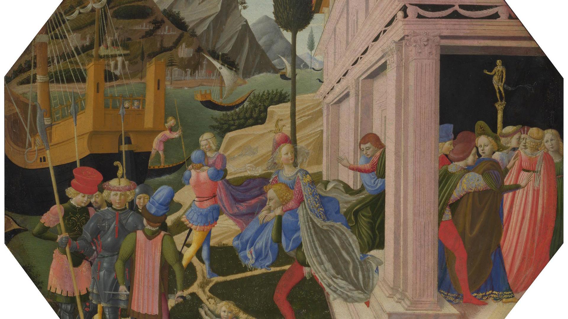 The Abduction of Helen by Probably by Zanobi Strozzi