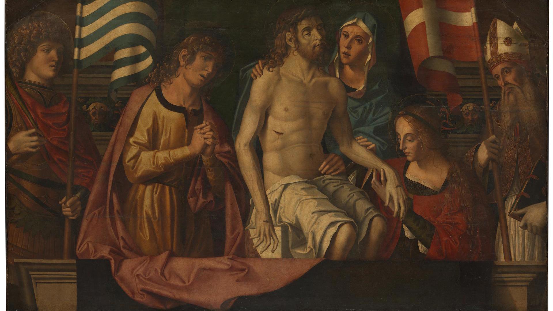 The Lamentation over the Dead Christ by Marco Palmezzano