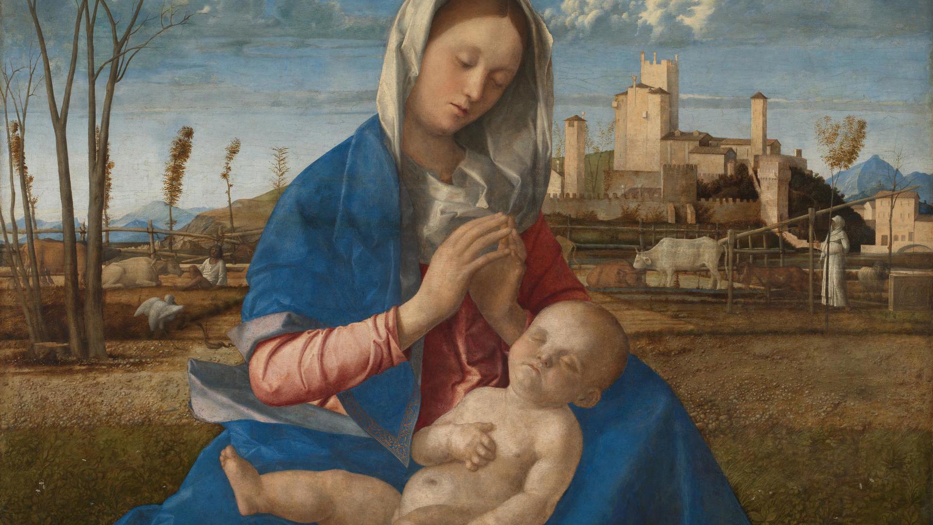 Madonna of the Meadow by Giovanni Bellini