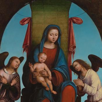 The Virgin and Child enthroned with Angels