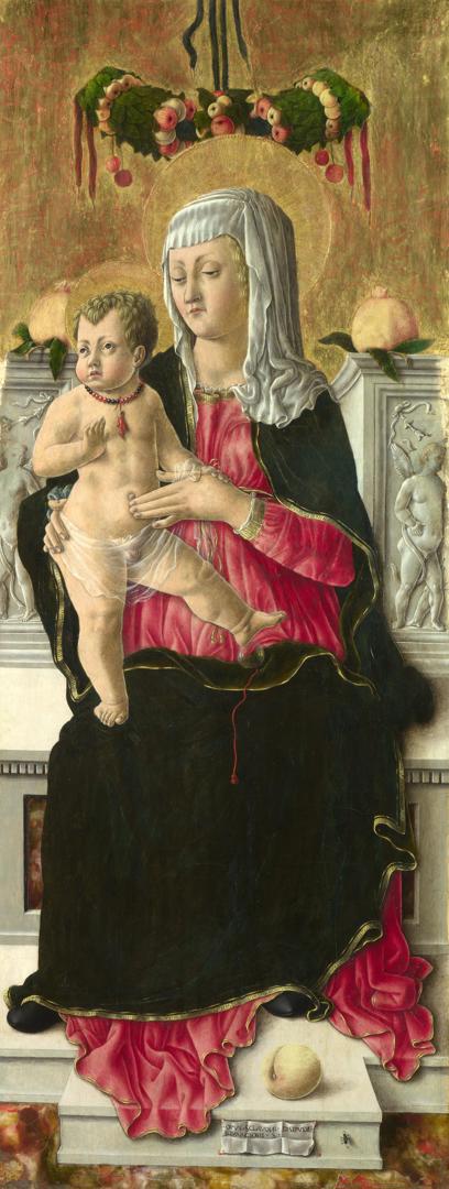 The Virgin and Child Enthroned by Giorgio Schiavone