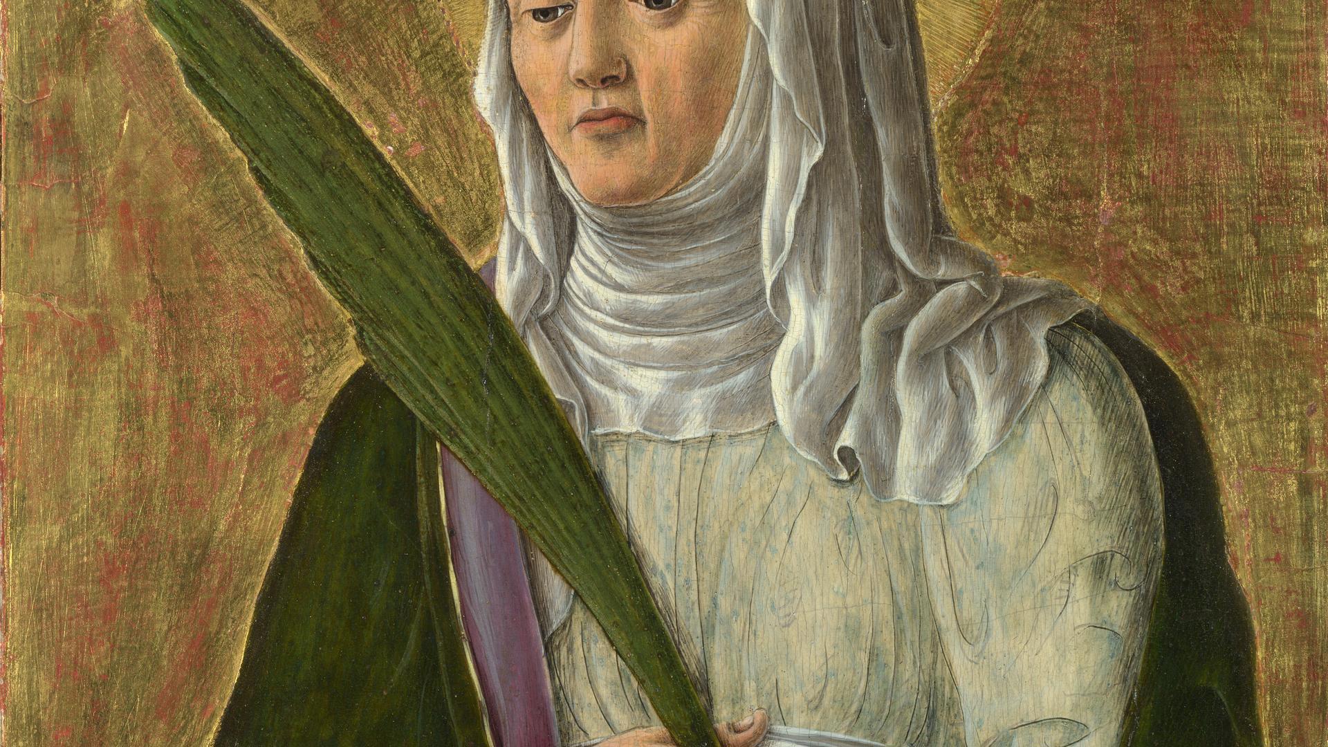 A Female Saint by Giorgio Schiavone