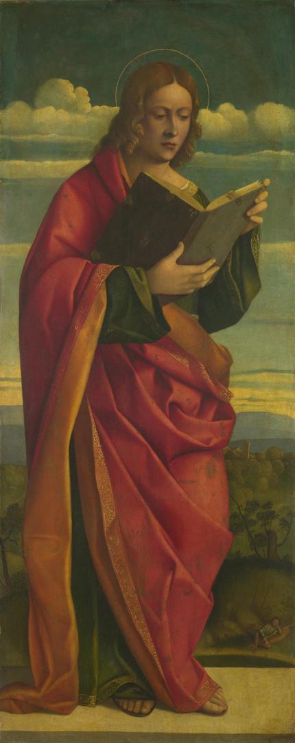 A Youthful Saint Reading by Girolamo da Santacroce