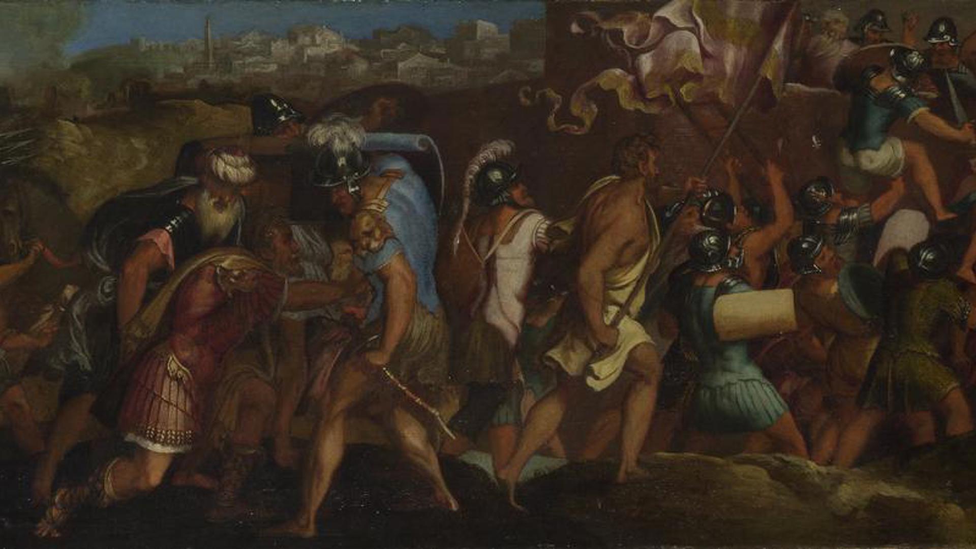 The Attack on Cartagena by Giulio Licinio