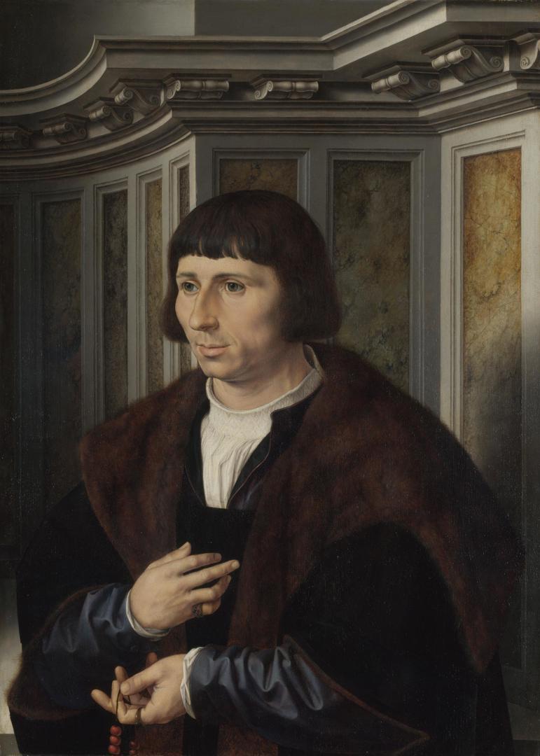 Man with a Rosary by Jan Gossaert (Jean Gossart)