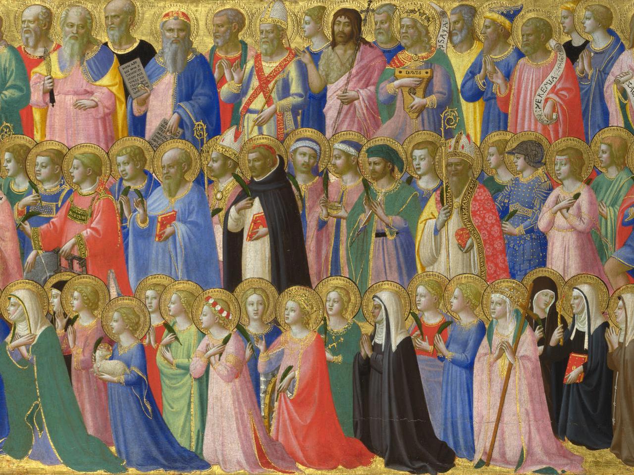 Probably By Fra Angelico The Forerunners Of Christ With Saints And Martyrs Ng663 3 National Gallery London