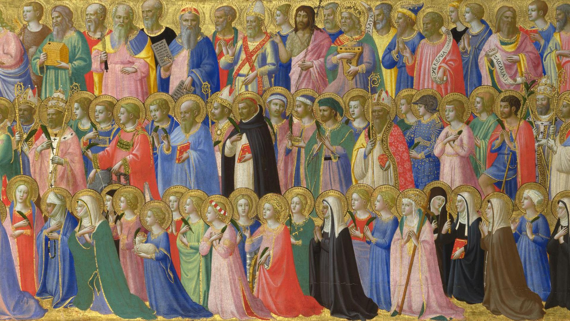 The Forerunners of Christ with Saints and Martyrs by Probably by Fra Angelico