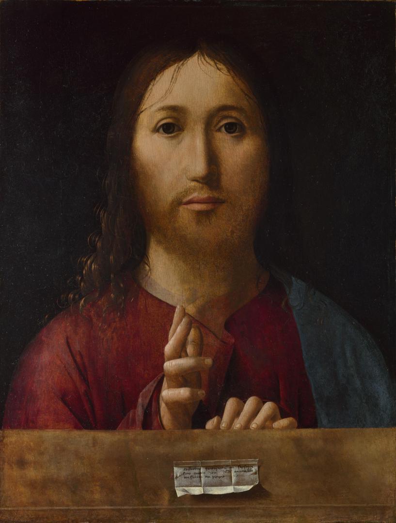 Christ Blessing by Antonello da Messina
