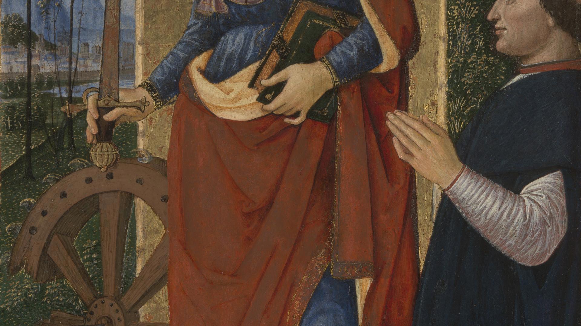 Saint Catherine of Alexandria with a Donor by Pintoricchio