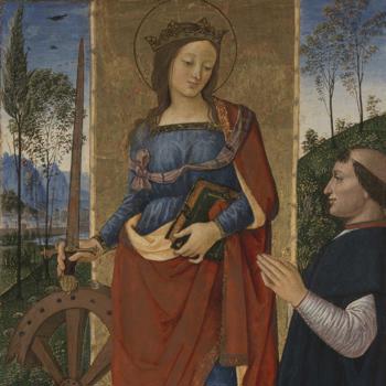 Saint Catherine of Alexandria with a Donor