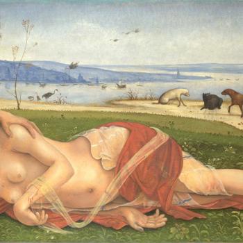 A Satyr mourning over a Nymph