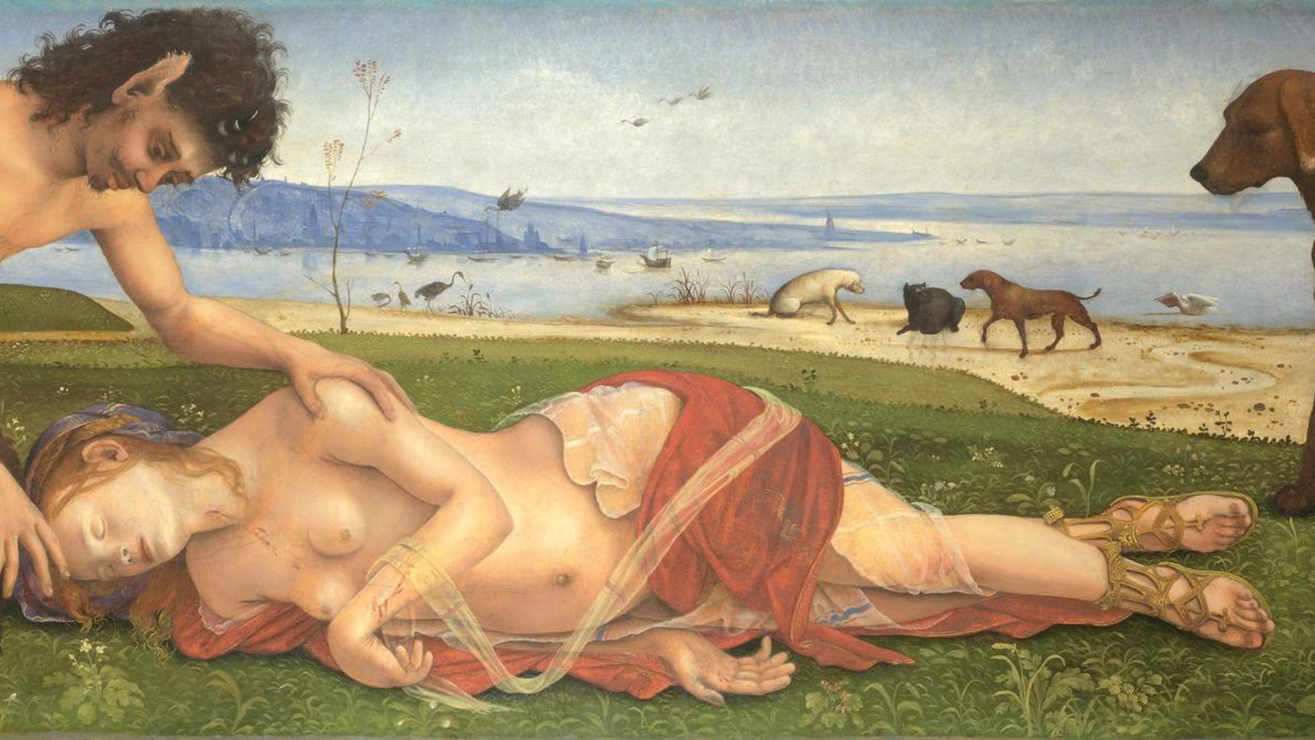 A Satyr mourning over a Nymph by Piero di Cosimo