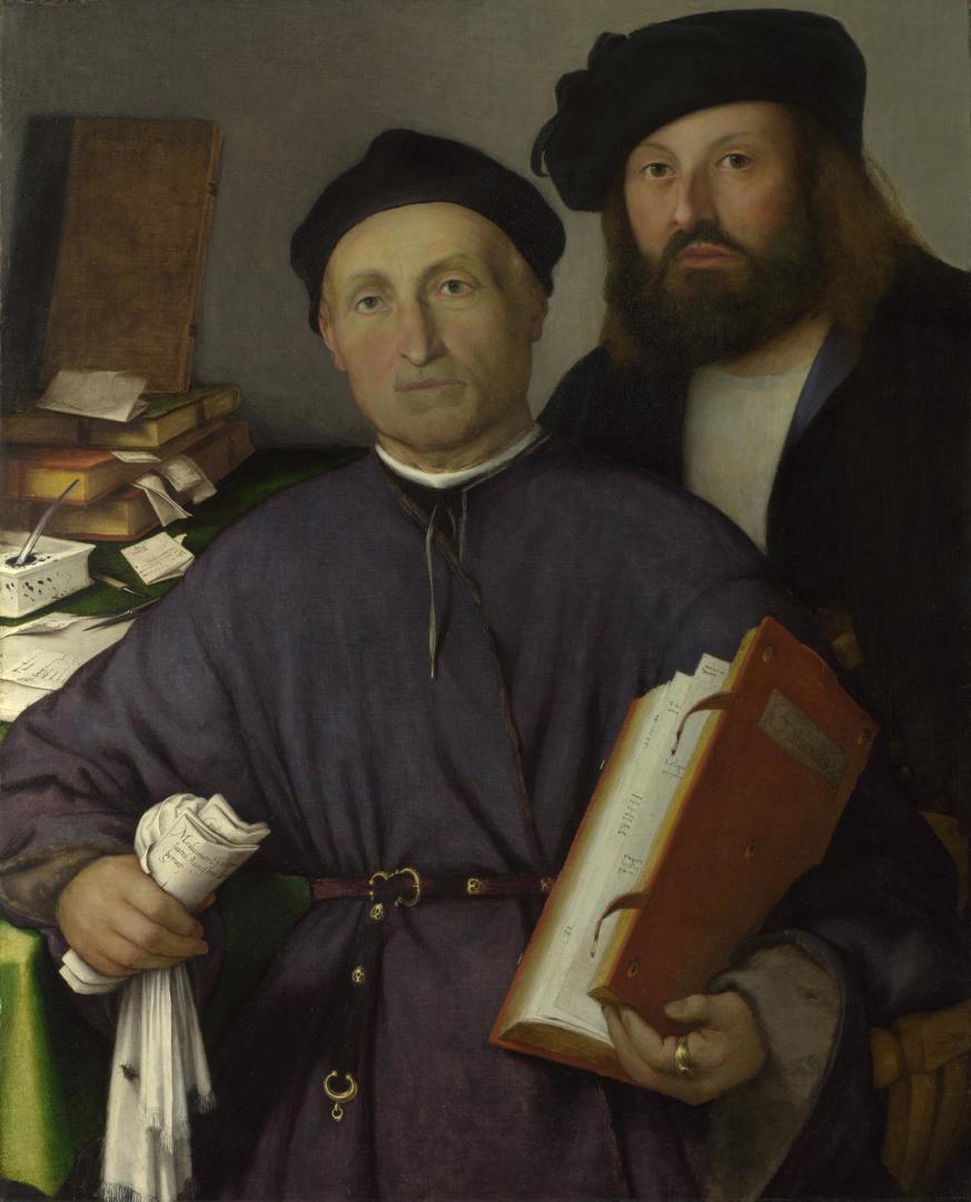 Giovanni Agostino della Torre and his Son, Niccolò by Lorenzo Lotto