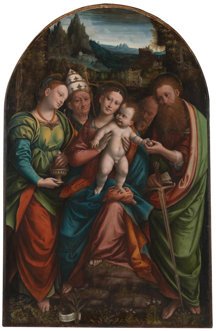 The Madonna and Child with Saints by Bernardino Lanino