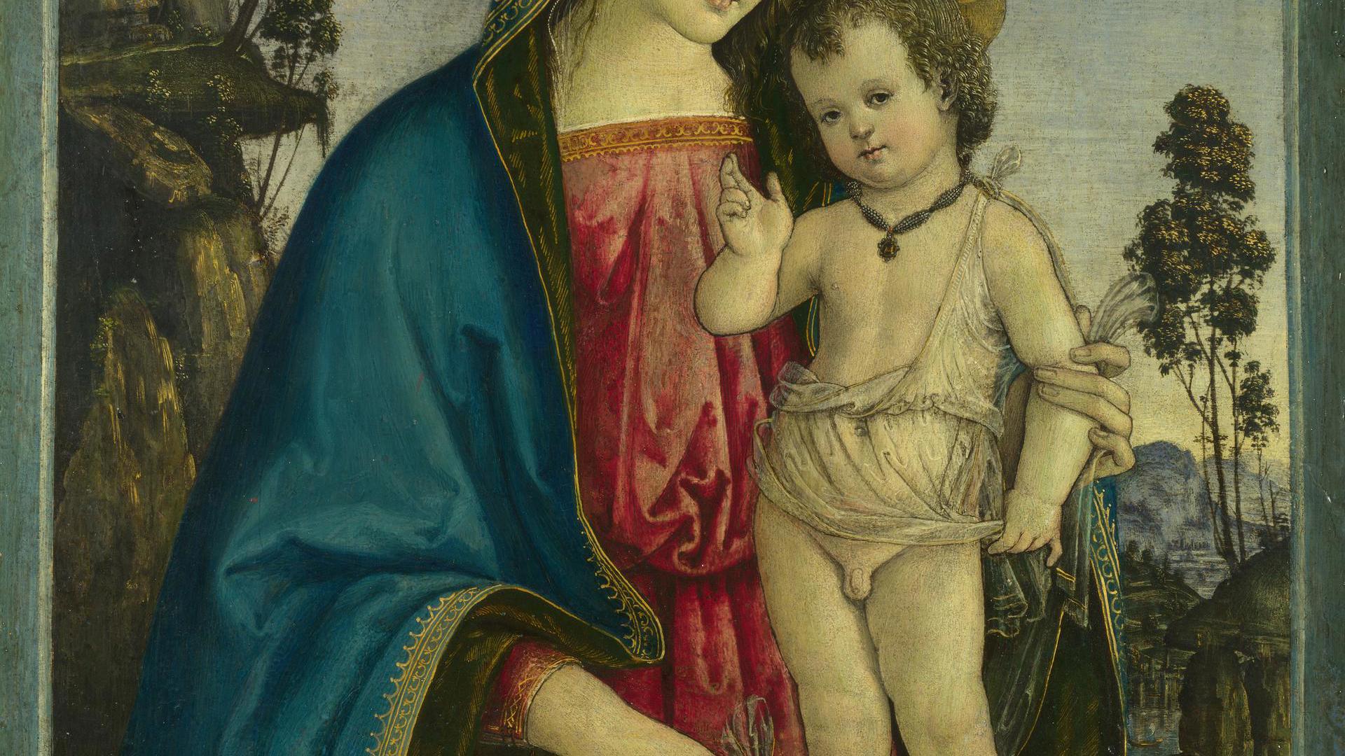 The Virgin and Child by Pintoricchio