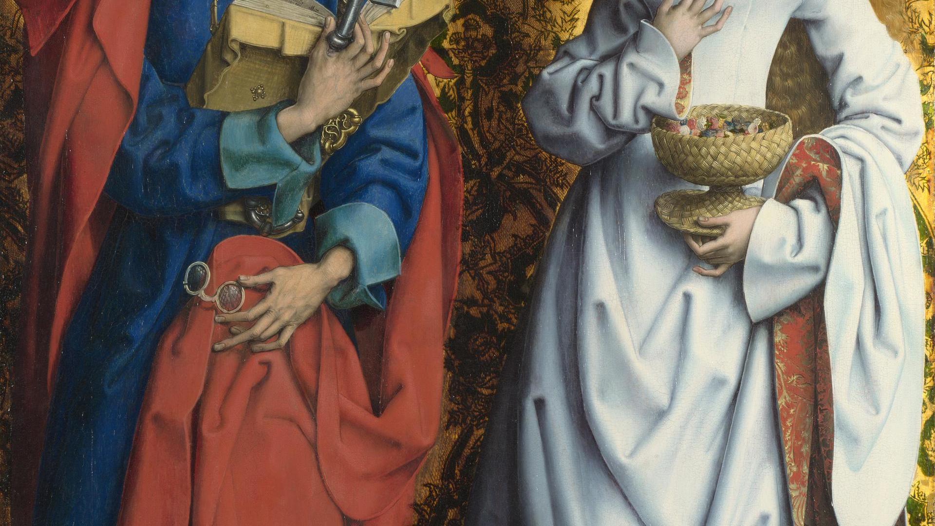 Saints Peter and Dorothy by Master of the Saint Bartholomew Altarpiece