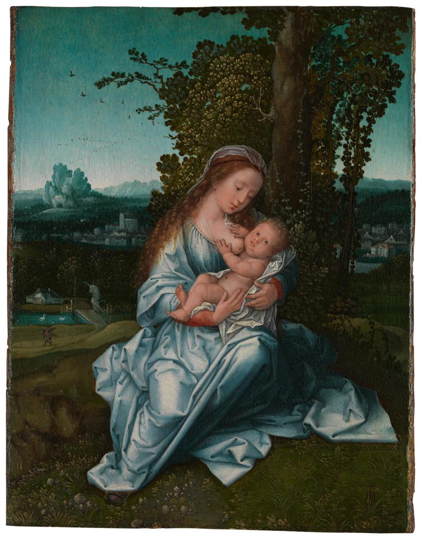 The Virgin and Child in a Landscape by Bernaert van Orley