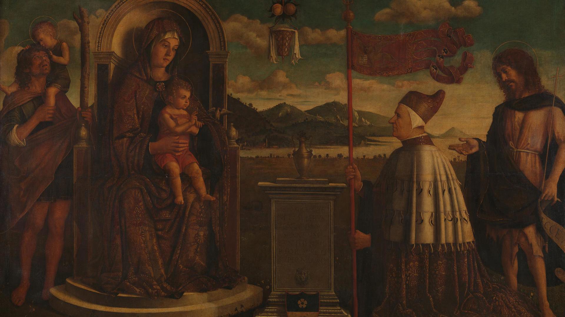 The Virgin and Child with Saints by Italian, Venetian