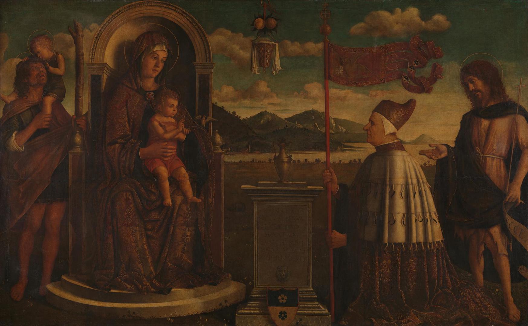 The Virgin and Child with Saints by Italian, Venetian