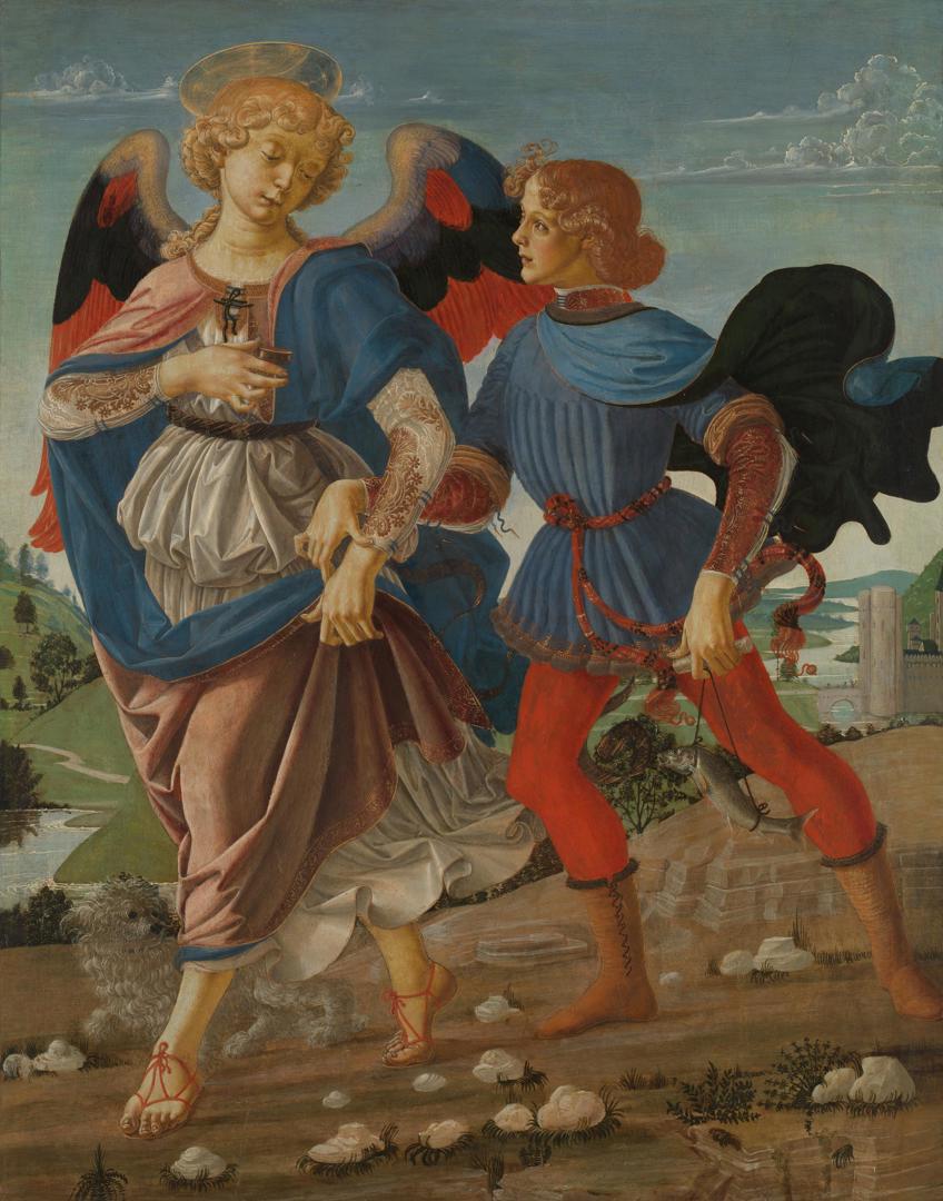 Tobias and the Angel by Workshop of Andrea del Verrocchio