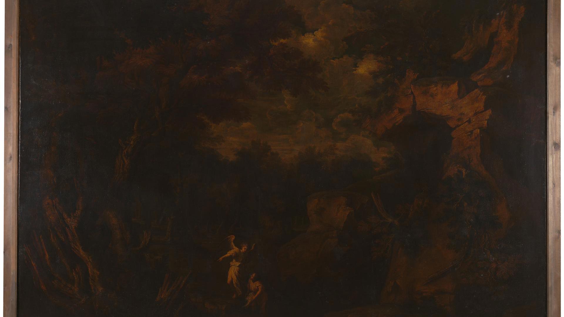Tobias and the Angel by Style of Salvator Rosa
