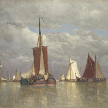 Ships lying near Dordrecht