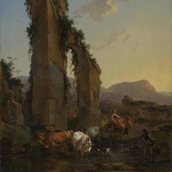 Peasants by a Ruined Aqueduct