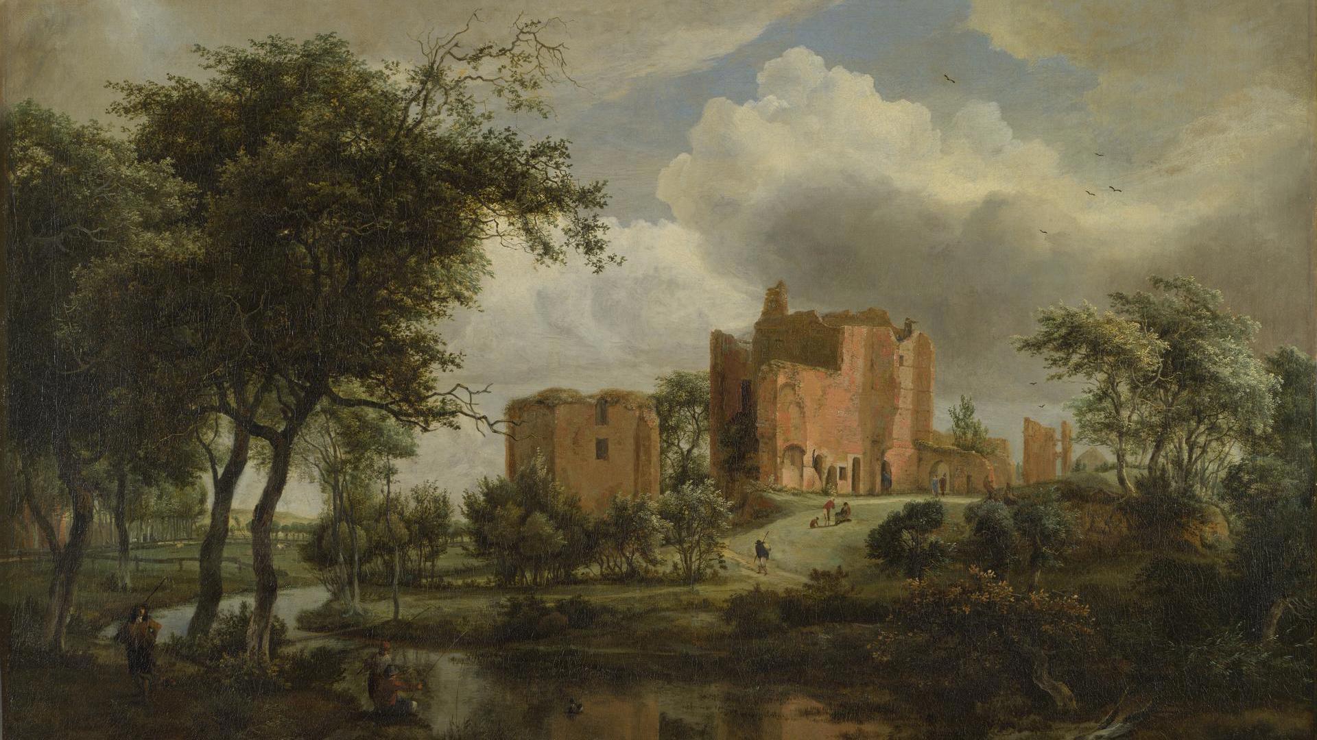 The Ruins of Brederode Castle by Meindert Hobbema