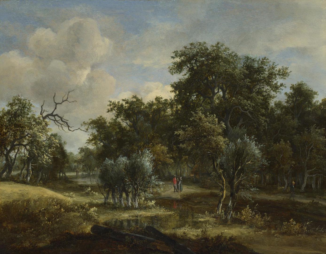 A Stream by a Wood by Meindert Hobbema