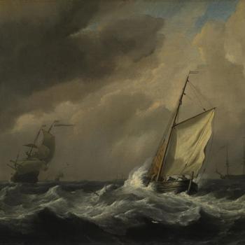 A Small Dutch Vessel close-hauled in a Strong Breeze