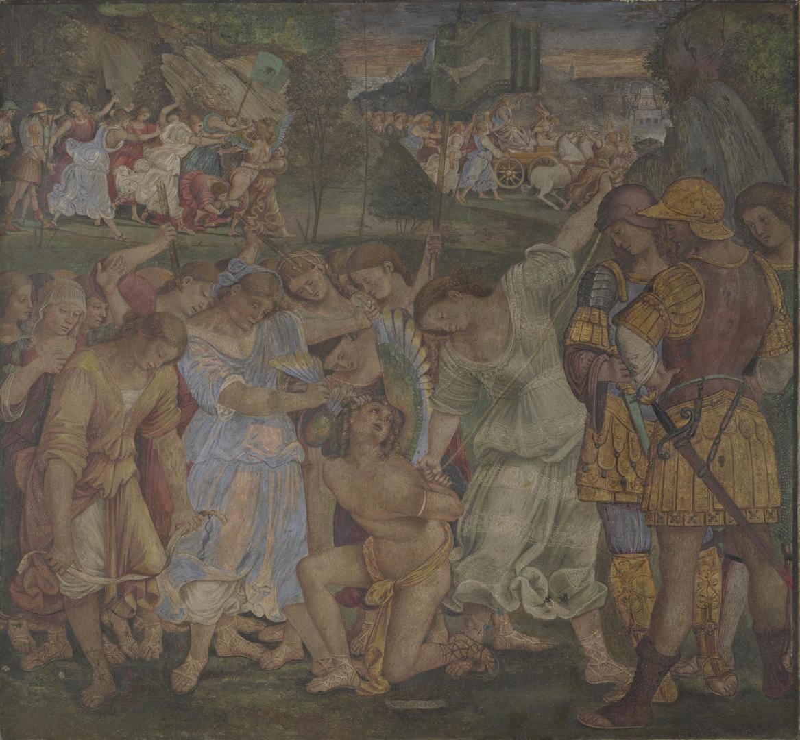 The Triumph of Chastity: Love Disarmed and Bound by Luca Signorelli