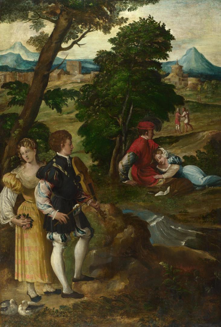 The Garden of Love by Probably by Bernardino da Asola