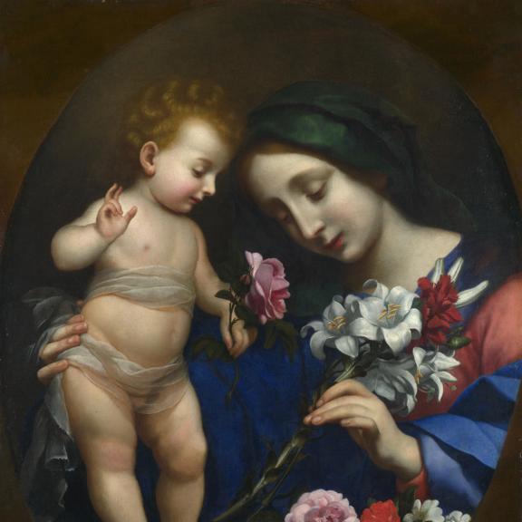 The Virgin and Child with Flowers
