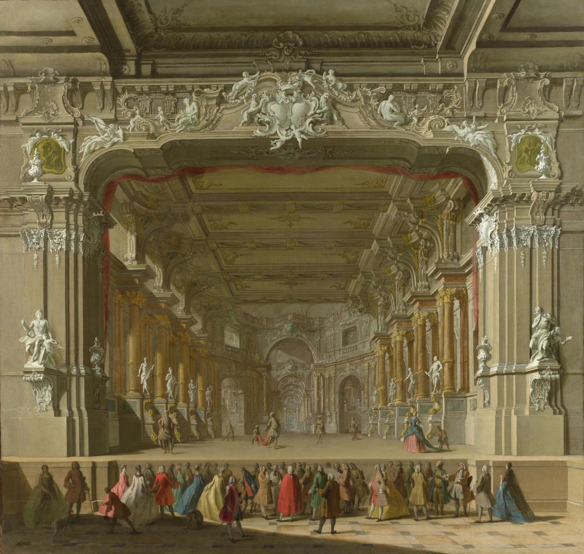 The Interior of a Theatre by Italian, North
