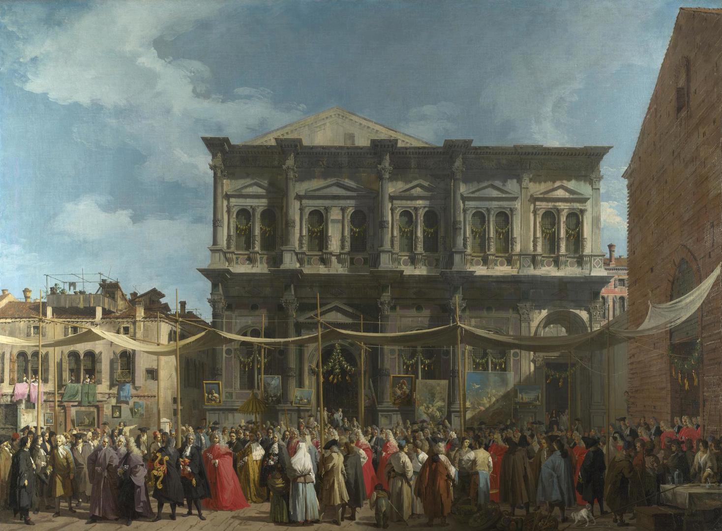 Venice: The Feast Day of Saint Roch by Canaletto