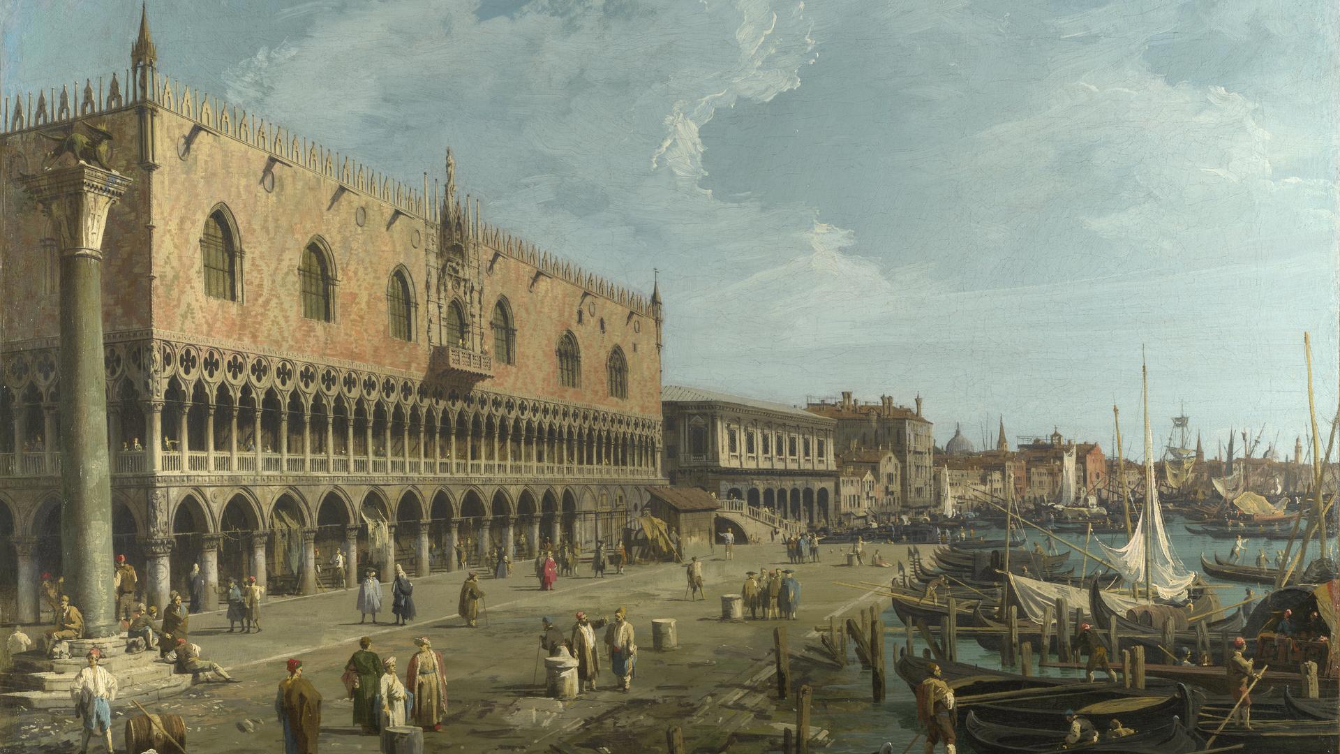 Venice: The Doge's Palace and the Riva degli Schiavoni by Canaletto