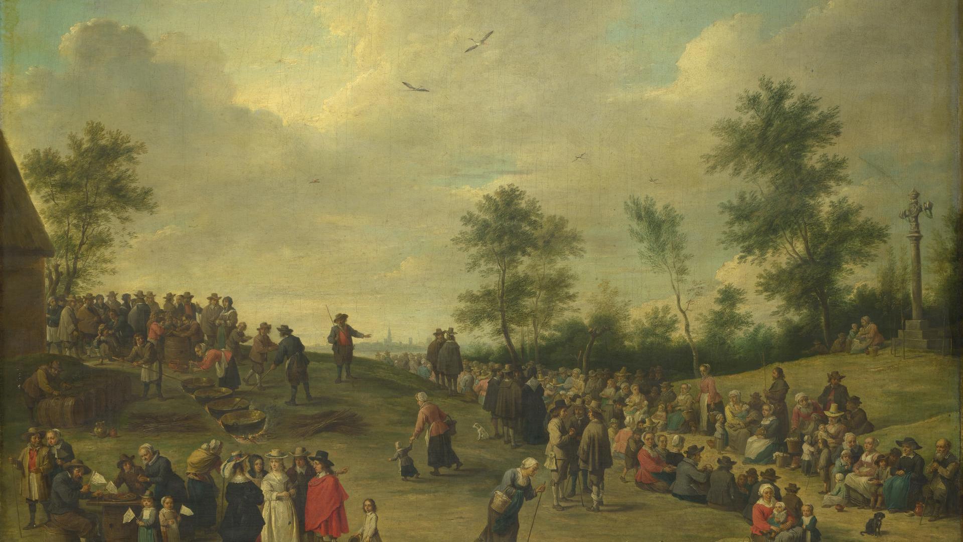 A Country Festival near Antwerp by After David Teniers the Younger