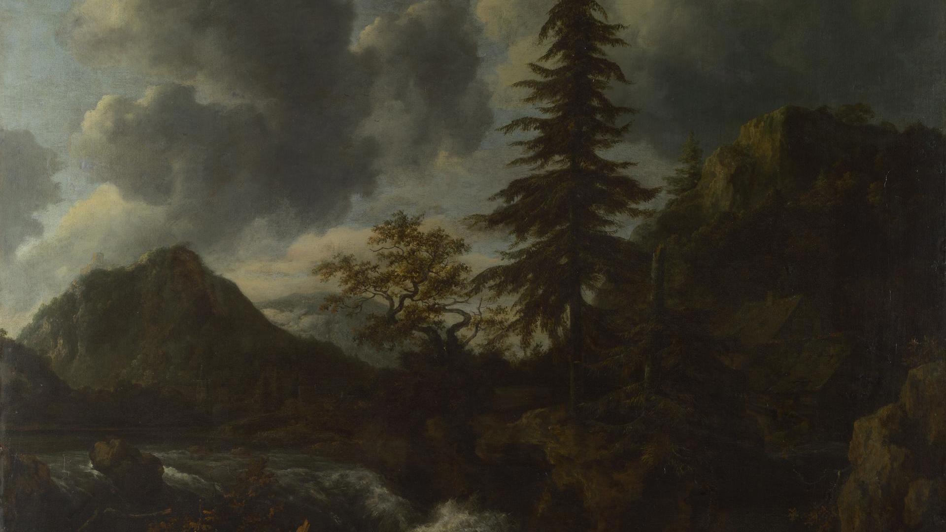A Torrent in a Mountainous Landscape by Jacob van Ruisdael