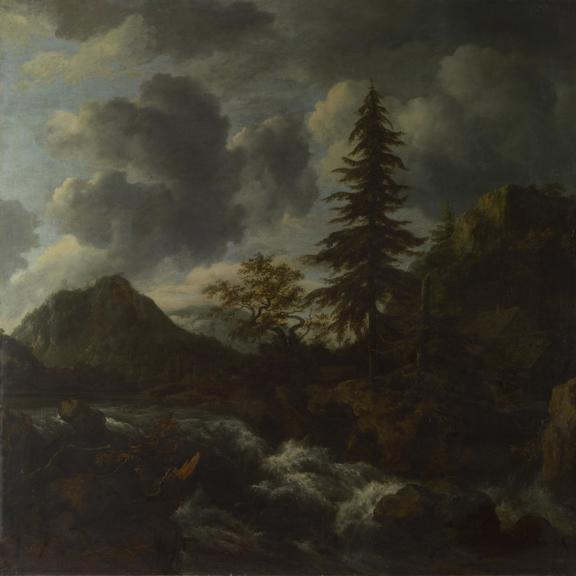 A Torrent in a Mountainous Landscape