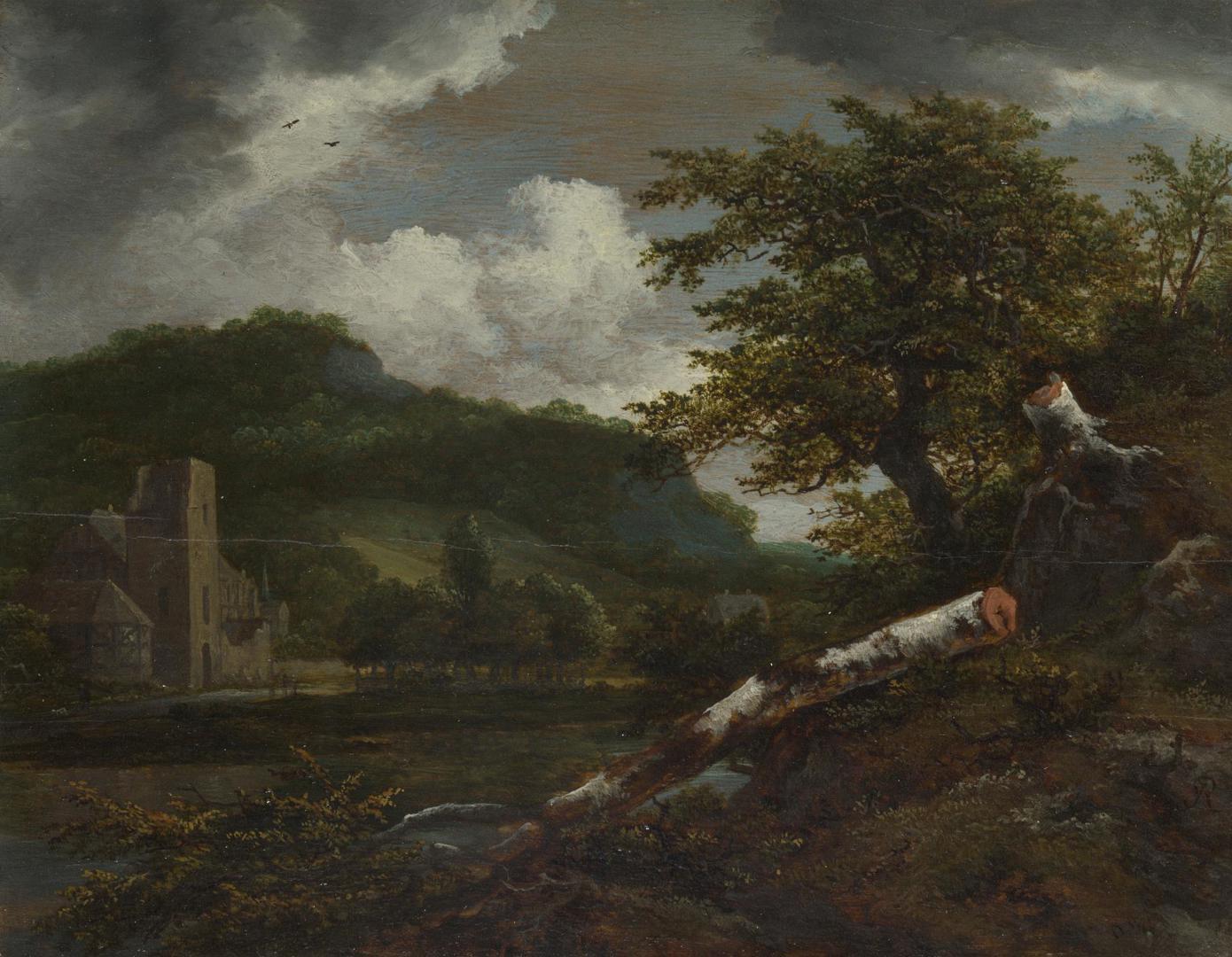 A Landscape with a Ruined Building by Jacob van Ruisdael