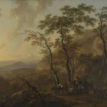 Mountainous Landscape with Muleteers